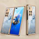 For Huawei Mate X2 GKK Electroplating Painted Glass Phone Case(Grey Blue) - 1