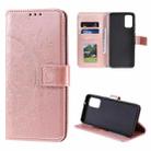 For Samsung Galaxy Note20 Totem Flower Embossed Horizontal Flip TPU + PU Leather Case with Holder & Card Slots & Wallet(Rose Gold) - 1