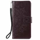 For Samsung Galaxy Note10 Plus Totem Flower Embossed Horizontal Flip TPU + PU Leather Case with Holder & Card Slots & Wallet(Brown) - 2