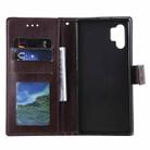 For Samsung Galaxy Note10 Plus Totem Flower Embossed Horizontal Flip TPU + PU Leather Case with Holder & Card Slots & Wallet(Brown) - 4