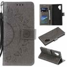 For Samsung Galaxy Note10 Plus Totem Flower Embossed Horizontal Flip TPU + PU Leather Case with Holder & Card Slots & Wallet(Grey) - 1