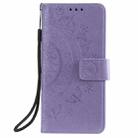 For Samsung Galaxy Note10 Plus Totem Flower Embossed Horizontal Flip TPU + PU Leather Case with Holder & Card Slots & Wallet(Purple) - 2
