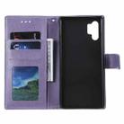 For Samsung Galaxy Note10 Plus Totem Flower Embossed Horizontal Flip TPU + PU Leather Case with Holder & Card Slots & Wallet(Purple) - 4