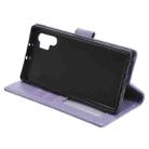 For Samsung Galaxy Note10 Plus Totem Flower Embossed Horizontal Flip TPU + PU Leather Case with Holder & Card Slots & Wallet(Purple) - 6