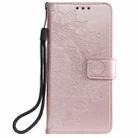 For Samsung Galaxy Note10 Plus Totem Flower Embossed Horizontal Flip TPU + PU Leather Case with Holder & Card Slots & Wallet(Rose Gold) - 2