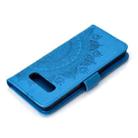 For Samsung Galaxy S10 Plus Totem Flower Embossed Horizontal Flip TPU + PU Leather Case with Holder & Card Slots & Wallet(Blue) - 7