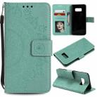 For Samsung Galaxy S10 5G Totem Flower Embossed Horizontal Flip TPU + PU Leather Case with Holder & Card Slots & Wallet(Green) - 1