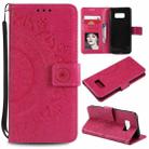 For Samsung Galaxy S10 5G Totem Flower Embossed Horizontal Flip TPU + PU Leather Case with Holder & Card Slots & Wallet(Red) - 1