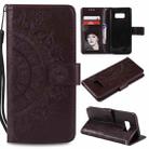 For Samsung Galaxy S10 5G Totem Flower Embossed Horizontal Flip TPU + PU Leather Case with Holder & Card Slots & Wallet(Brown) - 1