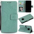 For Samsung Galaxy S9 Totem Flower Embossed Horizontal Flip TPU + PU Leather Case with Holder & Card Slots & Wallet(Green) - 1