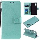 For Samsung Galaxy A32 4G Totem Flower Embossed Horizontal Flip TPU + PU Leather Case with Holder & Card Slots & Wallet(Green) - 1