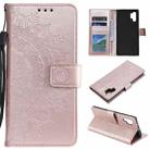 For Samsung Galaxy A32 4G Totem Flower Embossed Horizontal Flip TPU + PU Leather Case with Holder & Card Slots & Wallet(Rose Gold) - 1