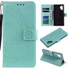 For Samsung Galaxy A32 5G Totem Flower Embossed Horizontal Flip TPU + PU Leather Case with Holder & Card Slots & Wallet(Green) - 1