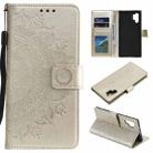 For Samsung Galaxy A32 5G Totem Flower Embossed Horizontal Flip TPU + PU Leather Case with Holder & Card Slots & Wallet(Gold) - 1