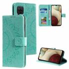 For Samsung Galaxy A42 5G Totem Flower Embossed Horizontal Flip TPU + PU Leather Case with Holder & Card Slots & Wallet(Green) - 1