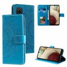 For Samsung Galaxy A42 5G Totem Flower Embossed Horizontal Flip TPU + PU Leather Case with Holder & Card Slots & Wallet(Blue) - 1
