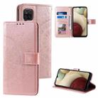 For Samsung Galaxy A42 5G Totem Flower Embossed Horizontal Flip TPU + PU Leather Case with Holder & Card Slots & Wallet(Rose Gold) - 1