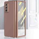 For Samsung Galaxy Z Fold2 5G GKK Ultra-thin Full Coverage Protective Case + Screen Protector(Gold) - 1