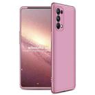 For OPPO Reno5 Pro 5G GKK Three Stage Splicing Full Coverage PC Case(Rose Gold) - 1