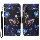 For Xiaomi Mi 10 Colored Drawing Pattern Horizontal Flip Leather Case with Holder & Card Slots & Wallet & Lanyard(Moon Butterfly) - 1