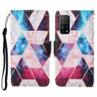 For Xiaomi Mi 10T Colored Drawing Pattern Horizontal Flip Leather Case with Holder & Card Slots & Wallet & Lanyard(Starry Marble) - 1