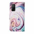 For Xiaomi Mi 10T Colored Drawing Pattern Horizontal Flip Leather Case with Holder & Card Slots & Wallet & Lanyard(Whirlpool Marble) - 3