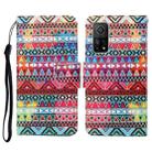 For Xiaomi Mi 10T Colored Drawing Pattern Horizontal Flip Leather Case with Holder & Card Slots & Wallet & Lanyard(Tribal Ethnic Style) - 1