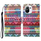 For Xiaomi Mi 11 Colored Drawing Pattern Horizontal Flip Leather Case with Holder & Card Slots & Wallet & Lanyard(Tribal Ethnic Style) - 1