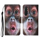 For Xiaomi Mi Note 10 Lite Colored Drawing Pattern Horizontal Flip Leather Case with Holder & Card Slots & Wallet & Lanyard(Orangutan) - 1