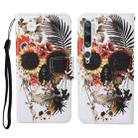 For Xiaomi Mi Note 10 / Note 10 Pro Colored Drawing Pattern Horizontal Flip Leather Case with Holder & Card Slots & Wallet & Lanyard(Flower Skull) - 1