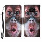 For Xiaomi Poco X3 NFC Colored Drawing Pattern Horizontal Flip Leather Case with Holder & Card Slots & Wallet & Lanyard(Orangutan) - 1