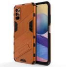 For Xiaomi Redmi Note 10 5G Punk Armor 2 in 1 PC + TPU Shockproof Case with Invisible Holder(Orange) - 1