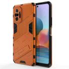 For Xiaomi Redmi Note 10 Pro Punk Armor 2 in 1 PC + TPU Shockproof Case with Invisible Holder(Orange) - 1