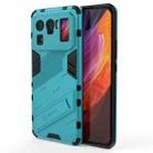 For Xiaomi Mi 11 Ultra Punk Armor 2 in 1 PC + TPU Shockproof Case with Invisible Holder(Blue) - 1