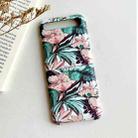 For Samsung Galaxy Z Flip 5G / 4G Floral Pattern Folding PC Protective Case(Pink Green) - 1