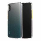For Xiaomi Redmi 9A Gradient Shockproof TPU + Acrylic Case with Detachable Buttons(Green) - 1