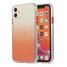 For iPhone 11 Gradient Shockproof TPU + Acrylic Case with Detachable Buttons (Orange) - 1