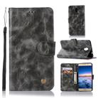 For Lenovo Vibe P2 Retro Copper Button Crazy Horse Horizontal Flip PU Leather Case with Holder & Card Slots & Wallet & Lanyard(Gray) - 1