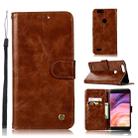 For  ZTE Blade Z Max / Z982 Retro Copper Button Crazy Horse Horizontal Flip PU Leather Case with Holder & Card Slots & Wallet & Lanyard(Brown) - 1