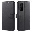 For Xiaomi Mi 10T 5G AZNS Sheepskin Texture Horizontal Flip Leather Case with Holder & Card Slots & Wallet(Black) - 1