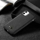 For iPhone 11 Pro Max Fierre Shann Leather Texture Phone Back Cover Case (Lychee Black) - 5