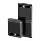 For Samsung Galaxy Z Flip 5G / 4G Ultra-thin Electroplated Transparent Folding Case(Black) - 1