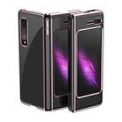 For Samsung Galaxy Fold 5G / Fold 4G Ultra-thin Electroplated Transparent Folding Case(Rose Gold) - 1
