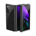 For Samsung Galaxy Z Fold2 5G Ultra-thin Electroplated Transparent Folding Case(Black) - 1