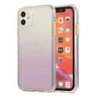 For iPhone 11 Pro Max Gradient Shockproof TPU + Acrylic Case with Detachable Buttons (Purple) - 1