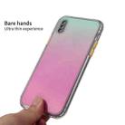 For iPhone X / XS Gradient Shockproof TPU + Acrylic Case with Detachable Buttons(Green) - 5