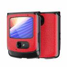 For Motorola Razr 2020 Leather Texture + PC Full Coverge Folding Case(Red Litchi Texture) - 1