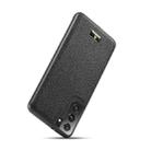 For Samsung Galaxy S21 5G Fierre Shann Leather Texture Phone Back Cover Case(Lychee Black) - 2