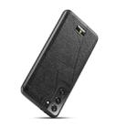 For Samsung Galaxy S21 5G Fierre Shann Leather Texture Phone Back Cover Case(Ox Tendon Black) - 2