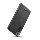 For Samsung Galaxy S21+ 5G Fierre Shann Leather Texture Phone Back Cover Case(Lychee Black) - 2